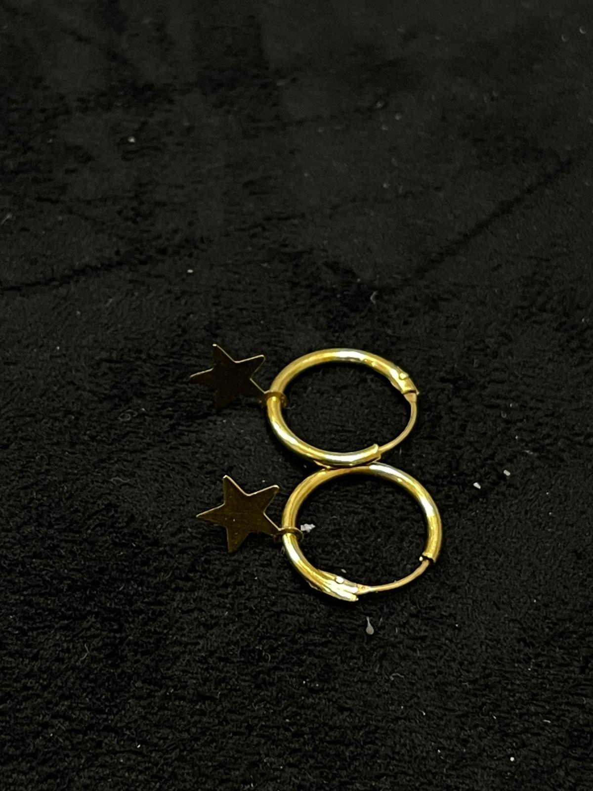 Pendientes de oro 18Kt de segunda mano