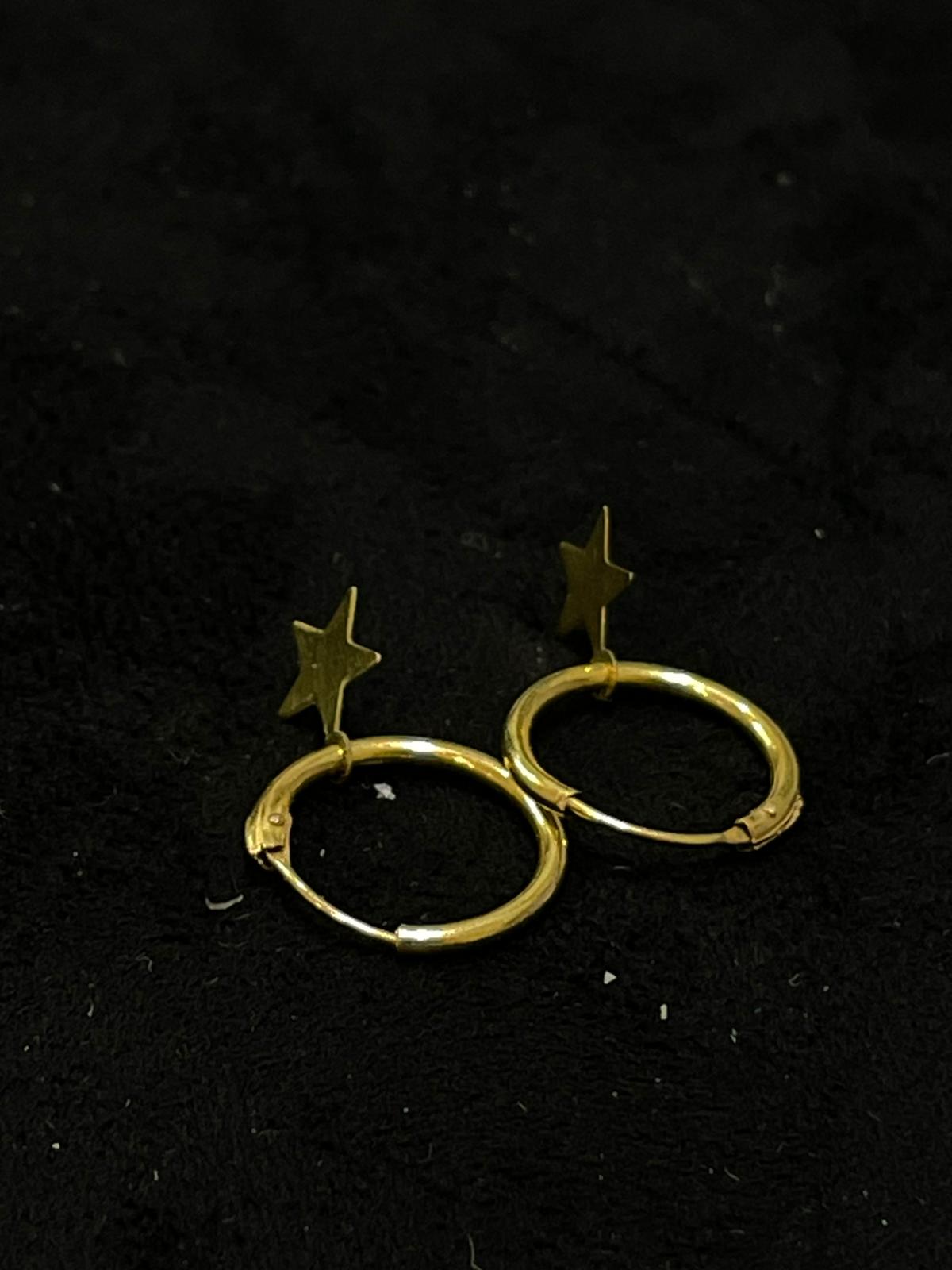 Pendientes de oro 18Kt de segunda mano