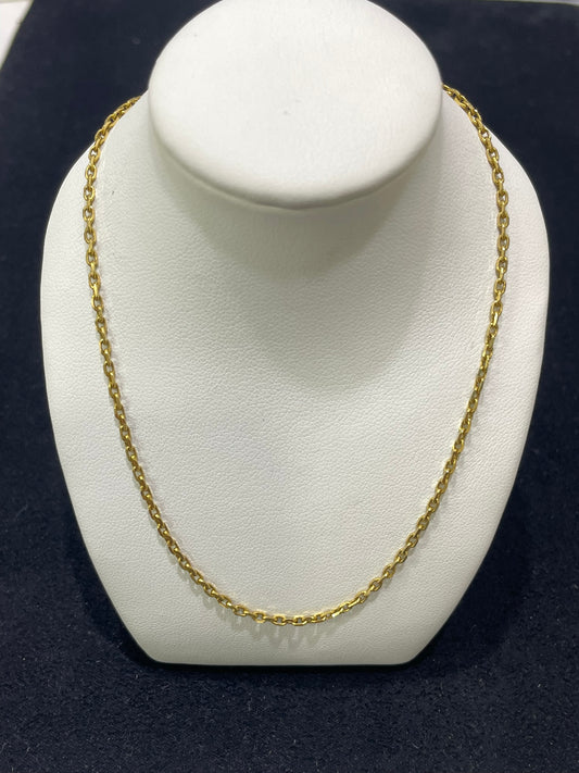 Cadena de oro de 18 Kt de segunda mano