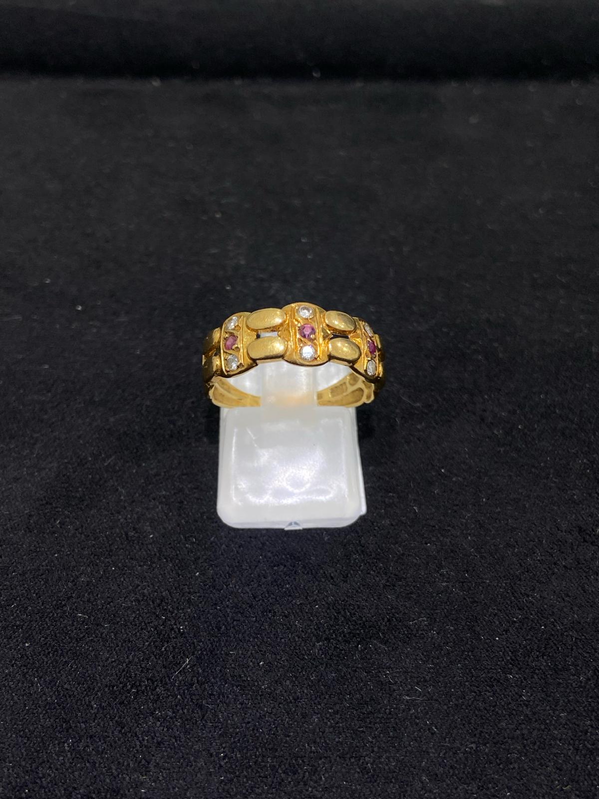 Anillo África de oro 18Kt de segunda mano