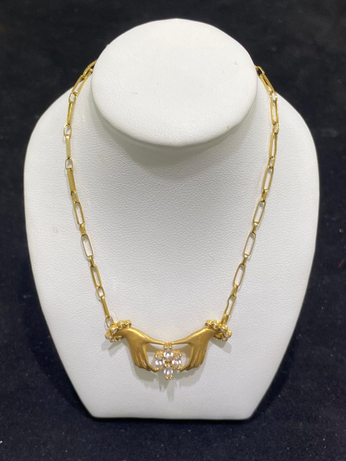 Collar de oro de 18Kt de segunda mano