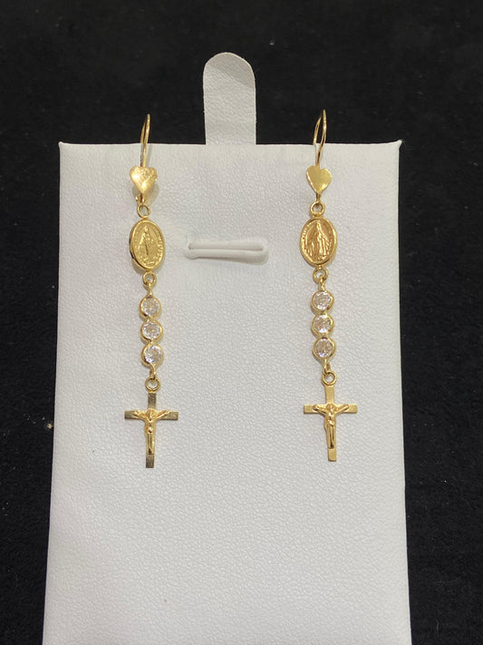 Pendientes de oro 18Kt de segunda mano