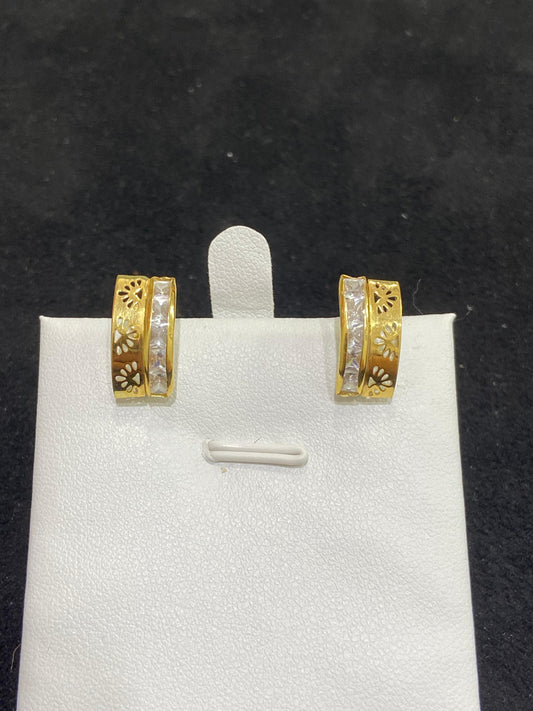 Pendientes de oro 18Kt de segunda mano