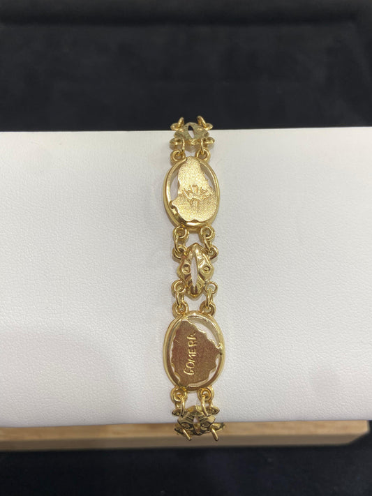Pulsera de oro de 18 Kt de segunda mano