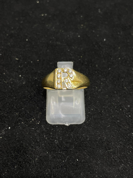 Anillo de oro de 18 Kt de segunda mano