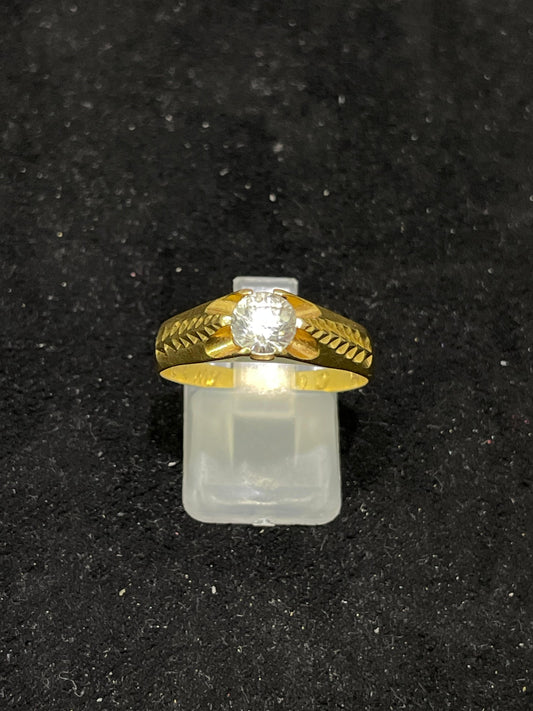 Anillo de oro de 18 Kt de segunda mano