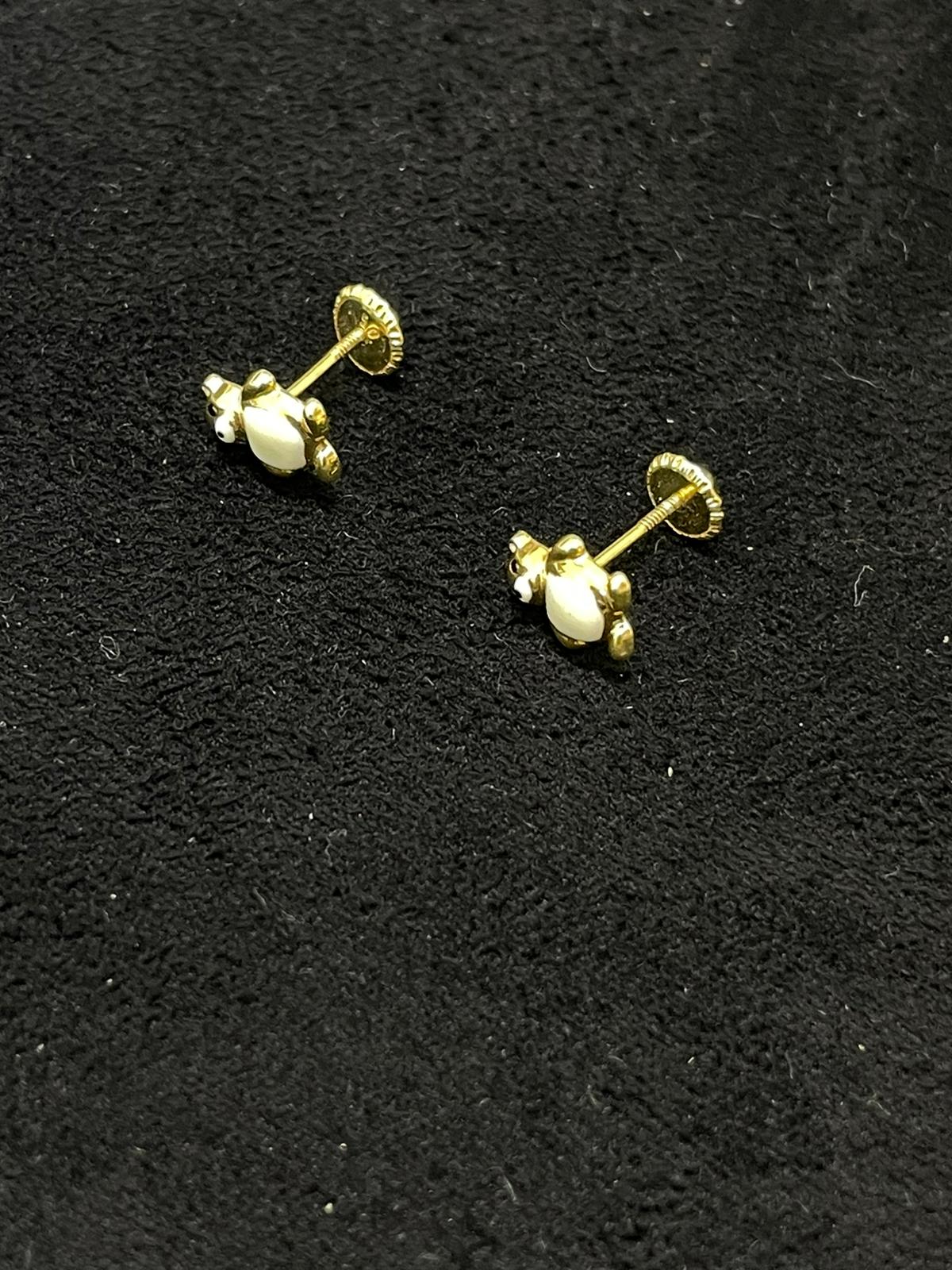 Pendientes de oro 18Kt de segunda mano