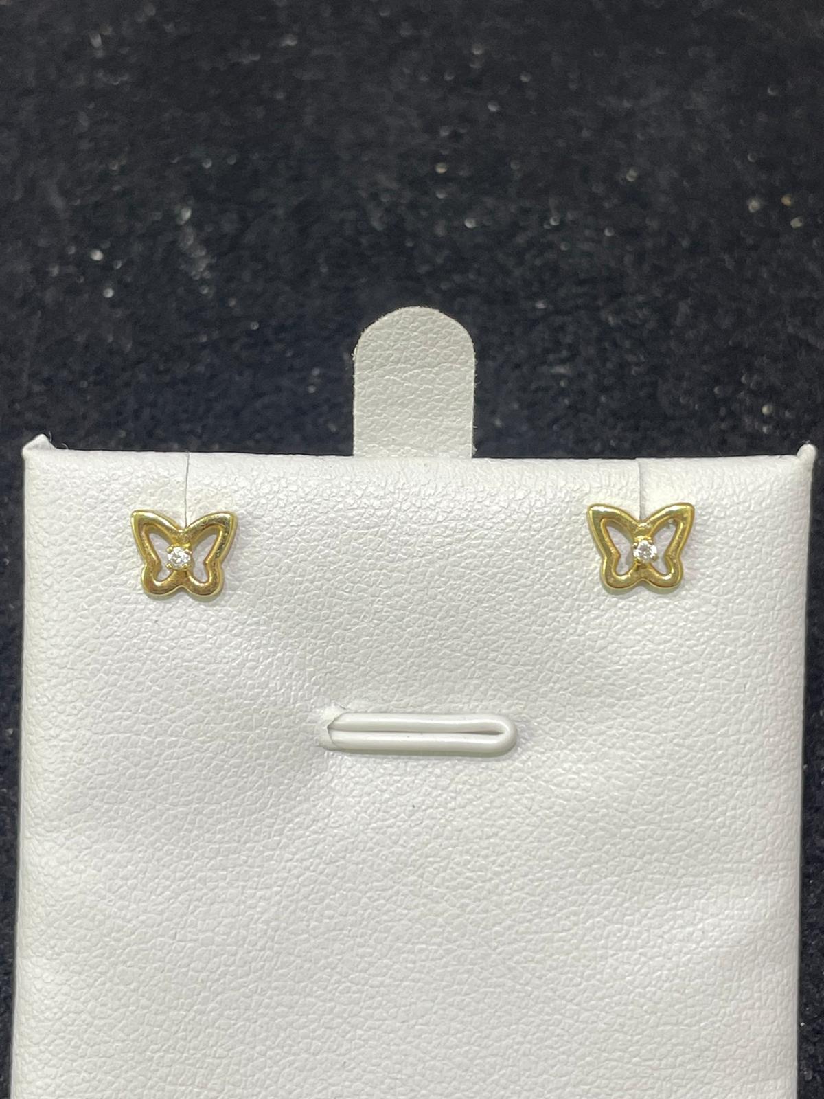 Pendientes de oro 18Kt de segunda mano